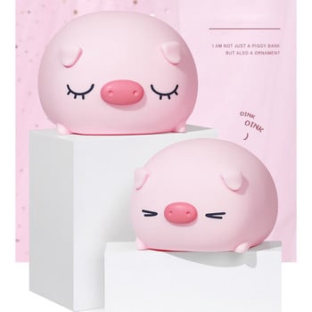 Γελοιογραφία Piggy Bank Cute Money Coin Box Παιδικά παιχνίδια Squeak Lovely Pig Saving Bank Στολίδι ζώων Αποθήκευση Κουτί Χριστουγέννων Δώρα