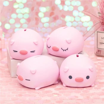 Γελοιογραφία Piggy Bank Cute Money Coin Box Παιδικά παιχνίδια Squeak Lovely Pig Saving Bank Στολίδι ζώων Αποθήκευση Κουτί Χριστουγέννων Δώρα