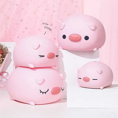 Γελοιογραφία Piggy Bank Cute Money Coin Box Παιδικά παιχνίδια Squeak Lovely Pig Saving Bank Στολίδι ζώων Αποθήκευση Κουτί Χριστουγέννων Δώρα