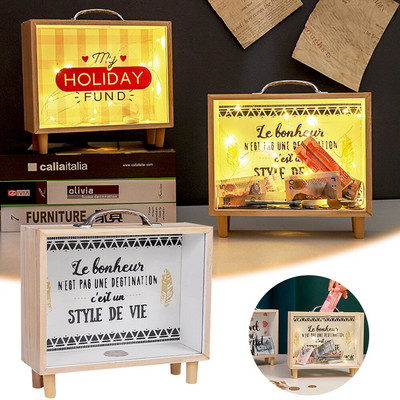 Bancă de bani Cutii de bani Pușculiță transparente Cadou Pușculițe pentru copii Cutie de bani Economisiți Cutie de bani Pușculiță Cadou Pușculiță Decor pentru acasă