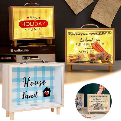 Bancă de bani Cutii de bani Pușculiță transparente Cadou Pușculițe pentru copii Cutie de bani Economisiți Cutie de bani Pușculiță Cadou Pușculiță Decor pentru acasă