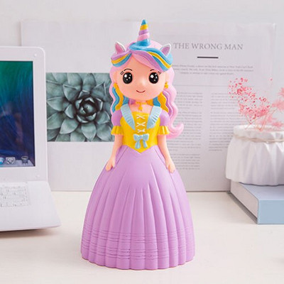 Kreativna kasica prasica Slatka krila Princess Doll Kasice s novcem, velika vinilna kasica s novčićima otporna na pad, dječji poklon ukras