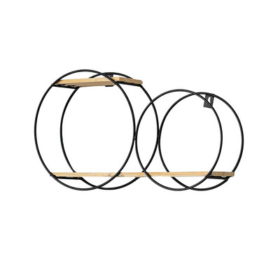 Šiaurės šalių Morden metalo medinės dekoratyvinės lentynos Kūrybinės apvalios meninės amatai statulos skulptūros vitrinos stendai bonsai laikiklio dekoras