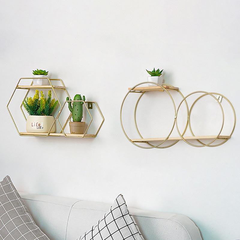 Šiaurės šalių Morden metalo medinės dekoratyvinės lentynos Kūrybinės apvalios meninės amatai statulos skulptūros vitrinos stendai bonsai laikiklio dekoras