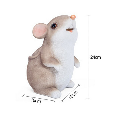 Animacinių filmų pelė Pinigų bankas Monetos Dėžutė Vaikams Žaislai Žiurkės metų Ornamentas Namų dekoras Pinigų taupymo dėžutės Vaikams Piggy Bank