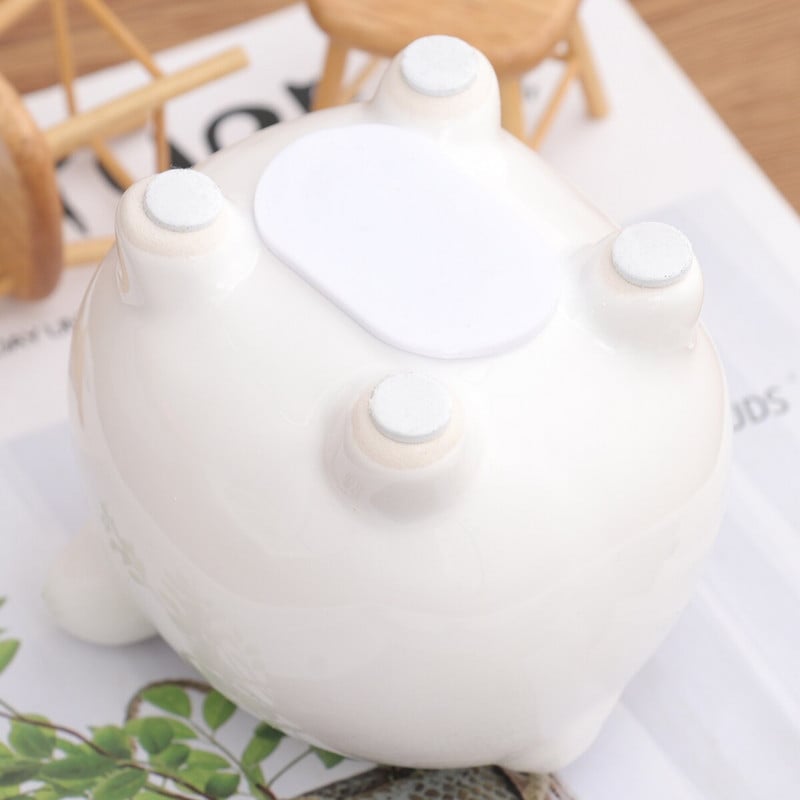 Banko monetų taupymo dėžutė Dekoratyvinė santaupų vaikams Gyvūnų figūrėlė Žavinga mergaitė Toyboypiggy keraminis stiklainis