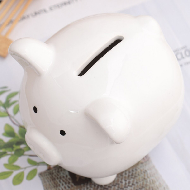 Banko monetų taupymo dėžutė Dekoratyvinė santaupų vaikams Gyvūnų figūrėlė Žavinga mergaitė Toyboypiggy keraminis stiklainis