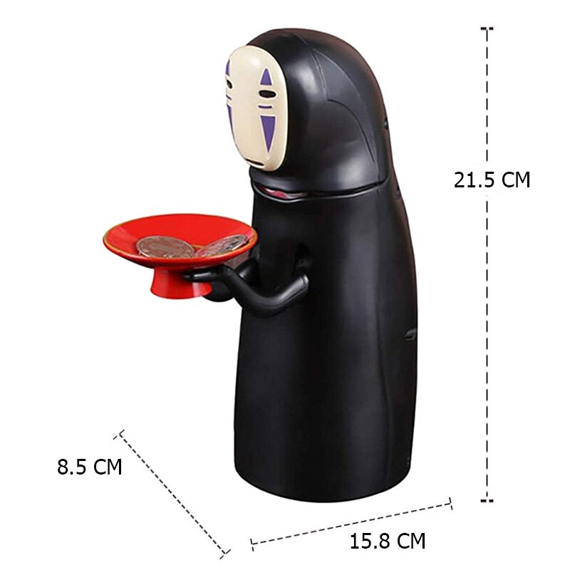 Spirited Away Kaonashi No-face Man Piggy Bank Карикатура Електронна касичка Ghost Figure Монета Забавна играчка Коледен подарък
