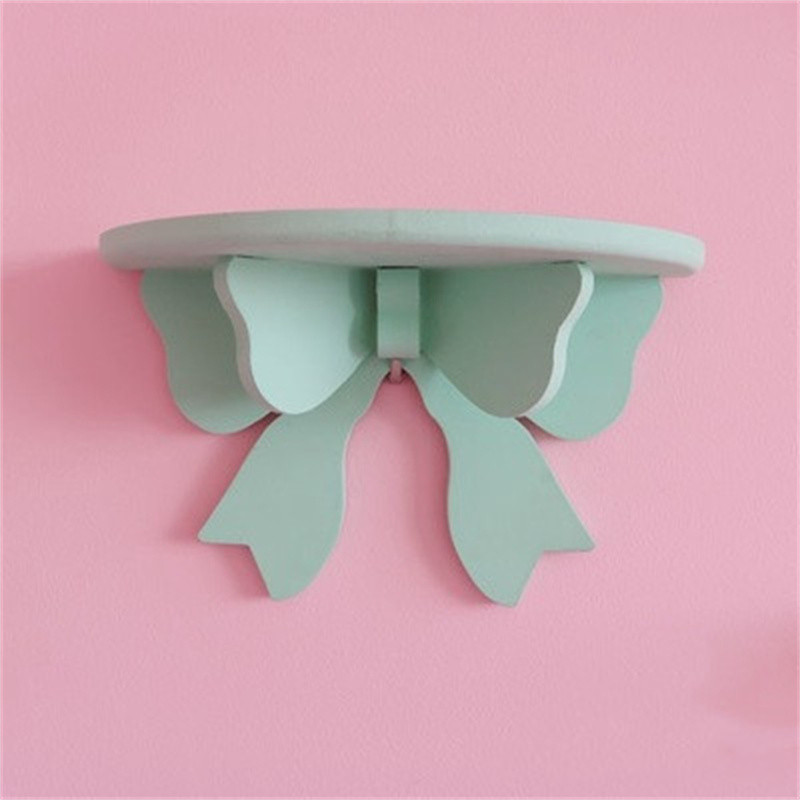 Nordijske drvene mašne Polica Ukrasi za dječju sobu Zidni nosač Ukrasne police Stalak za pohranu Organizator Držač Dekoracija od klapa