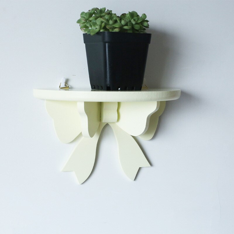 Nordijske drvene mašne Polica Ukrasi za dječju sobu Zidni nosač Ukrasne police Stalak za pohranu Organizator Držač Dekoracija od klapa