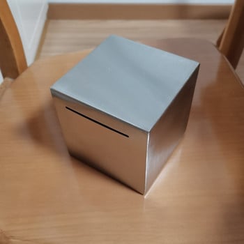 LOKI7 Safe Piggy Bank Κατασκευασμένο από ανοξείδωτο ατσάλι, Safe Box Money Savings Bank for Children, μπορεί να σώσει μόνο τον κουμπαρά που δεν μπορεί να είναι O