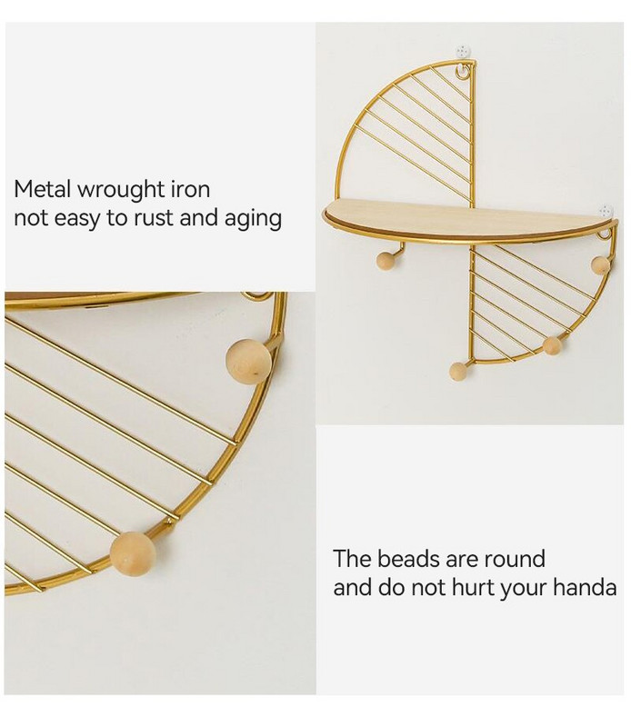 Nordic Iron Art Creative Storage Display Shelf Висяща на стена поставка за съхранение Рамка за декорация на хола Офис Аксесоари за дома