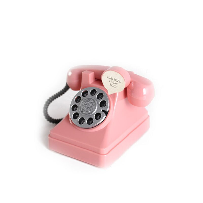 Retro-telefoni hoiupõrsas Loominguline laste mänguasjade vahetuskast Vanaaegne telefoni hoiupõrsas kodukaunistuse müntide hoiukast