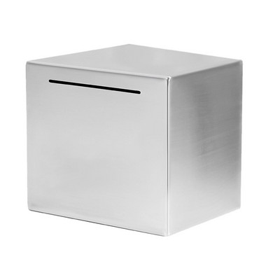 Cutie de depozit Seif Pușculiță pentru adulți Bani de hârtie Monede Decor case din oțel inoxidabil poate economisi doar cadou de economisire Iubitor de birou