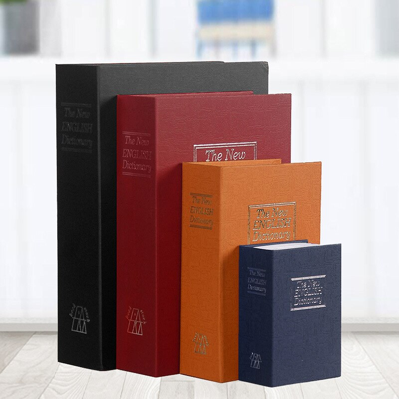 2022 m. nauja mini seifas Piggy Bank slapta knyga monetų pinigų saugojimui Paslėpti seifai Grynieji pinigai Pinigų saugojimas Papuošalų raktų spintelė