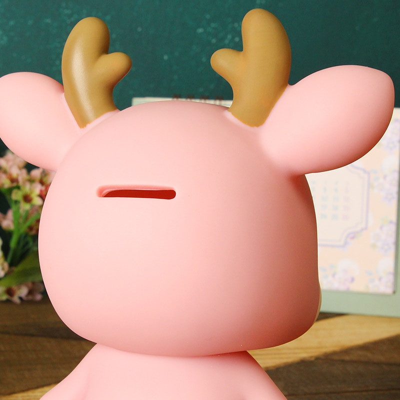 Animacinis filmas „Elnio Piggy Bank“ Mielas kūrybingas monetų banko pinigų dėžutė Piggy Bank žavingas dovanų taupymo indas WF9185