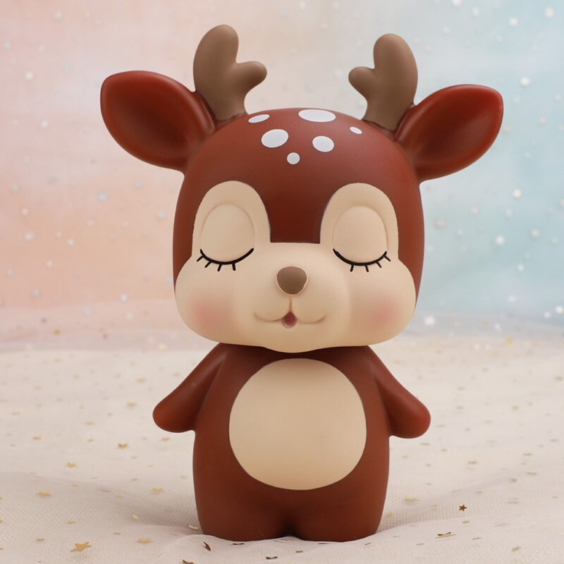 Animacinis filmas „Elnio Piggy Bank“ Mielas kūrybingas monetų banko pinigų dėžutė Piggy Bank žavingas dovanų taupymo indas WF9185