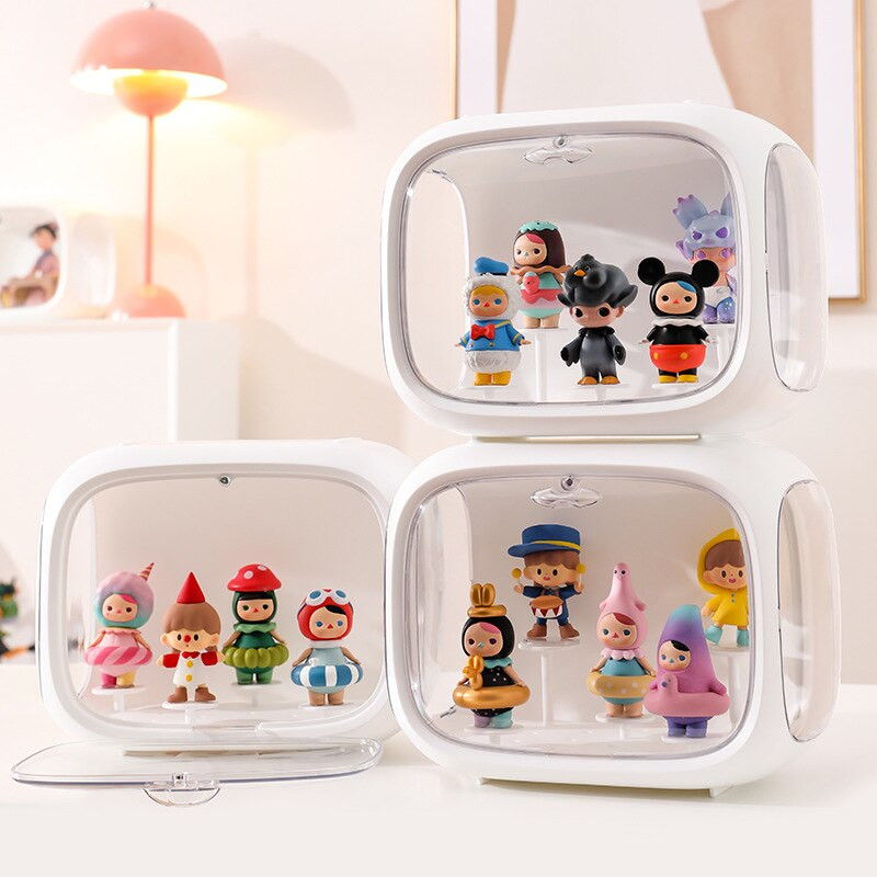 Műanyag figurák Modellek Babák Tárolódoboz Átlátszó karakterek Játékok Díszek Vitrindoboz Ráhelyezett vakdoboz Vitrin Átlátszó