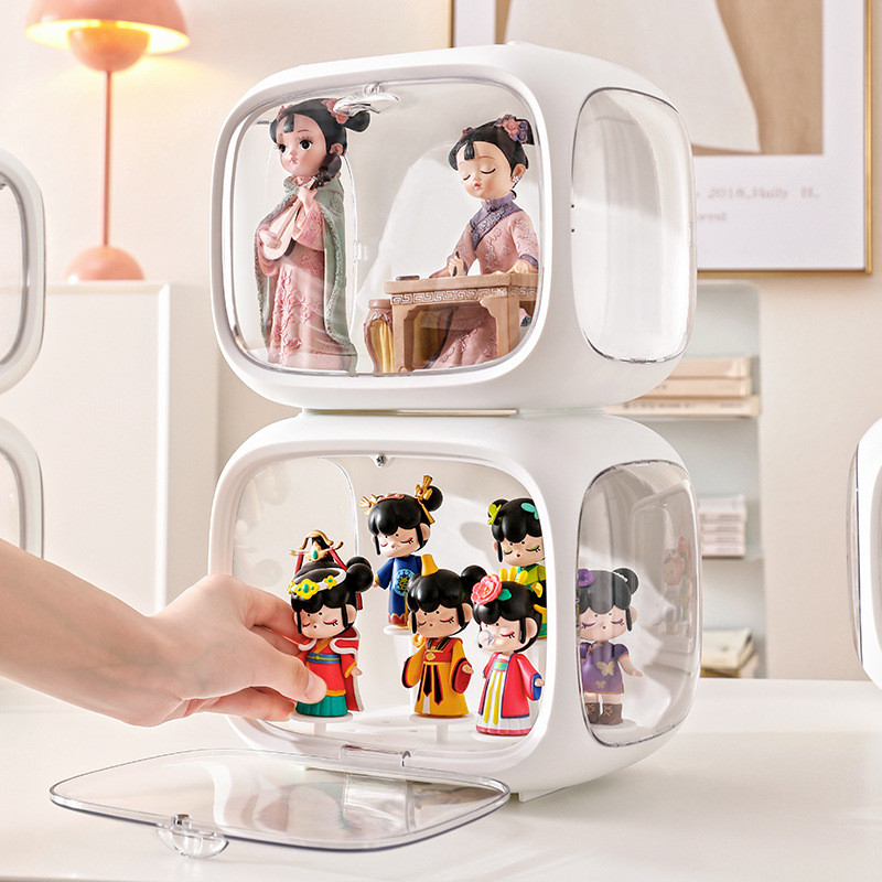 Műanyag figurák Modellek Babák Tárolódoboz Átlátszó karakterek Játékok Díszek Vitrindoboz Ráhelyezett vakdoboz Vitrin Átlátszó