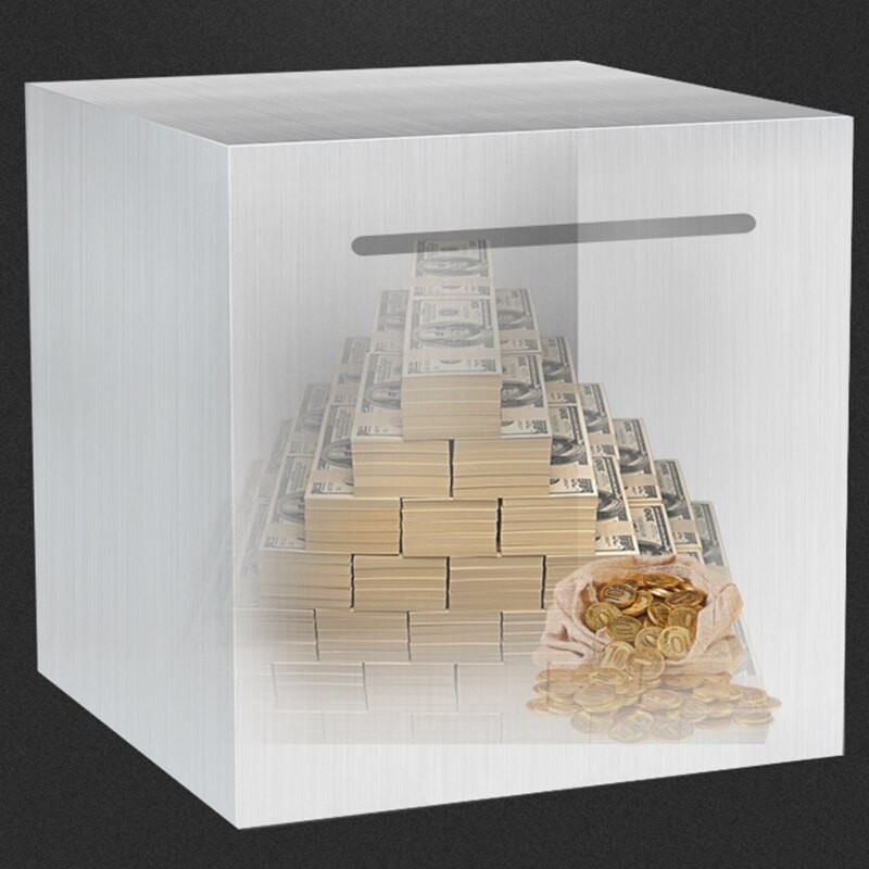 Seifas Piggy Bank Pagamintas iš nerūdijančio plieno, Seifas Pinigų Taupymo Bankas vaikams, Gali išgelbėti tik Piggy Bank, kurio negalima pasiimti