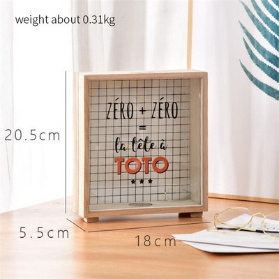 1 db fából készült malacpersely Pénzbank pénzes dobozok lakberendezési ajándék gyerekeknek pénzes dobozok tárolódoboz