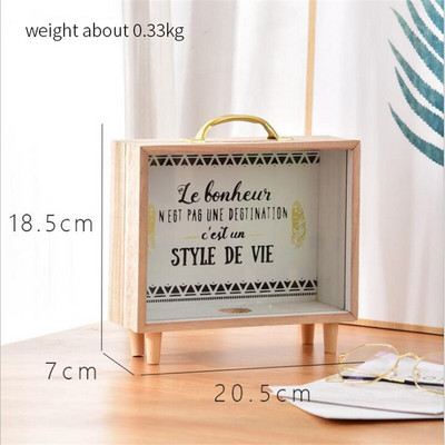 1 db fából készült malacpersely Pénzbank pénzes dobozok lakberendezési ajándék gyerekeknek pénzes dobozok tárolódoboz