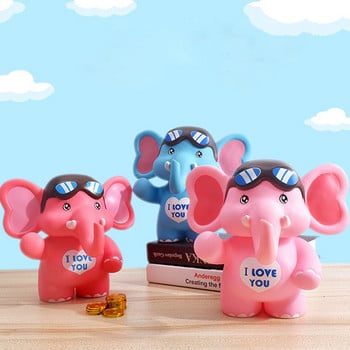 Κινούμενα σχέδια Elephant Piggy Bank Cute Money Box Θήκη νομισμάτων Κουτί αποθήκευσης Τράπεζα κερμάτων για παιδικά παιχνίδια Παιδικά δώρα γενεθλίων Διακόσμηση σπιτιού