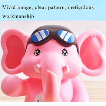 Κινούμενα σχέδια Elephant Piggy Bank Cute Money Box Θήκη νομισμάτων Κουτί αποθήκευσης Τράπεζα κερμάτων για παιδικά παιχνίδια Παιδικά δώρα γενεθλίων Διακόσμηση σπιτιού