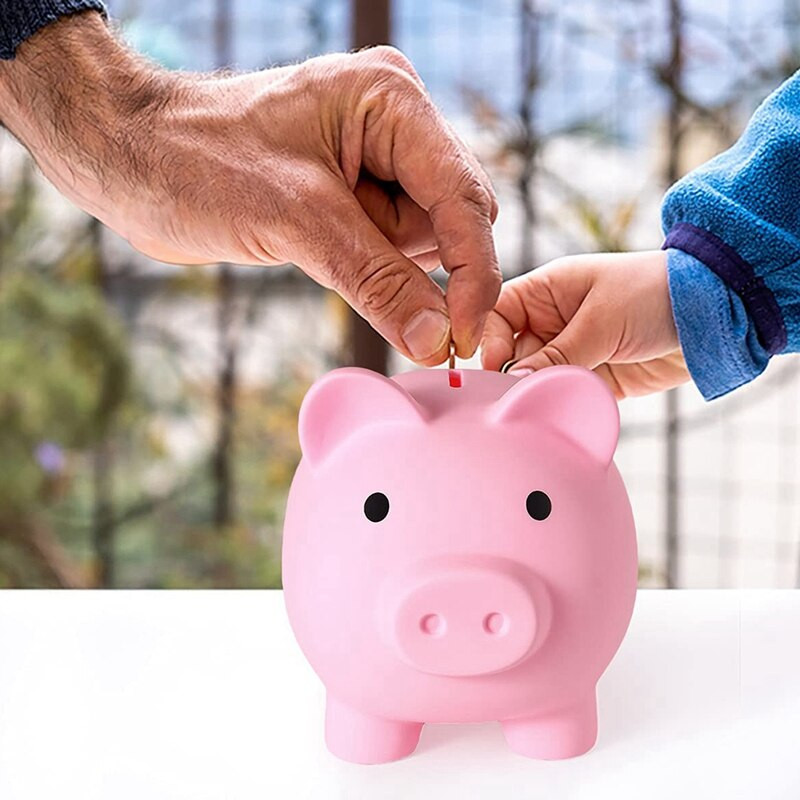Nagy malacpersely, törhetetlen műanyag pénzbank, érmebank lányoknak és fiúknak, praktikus ajándékok születésnapra