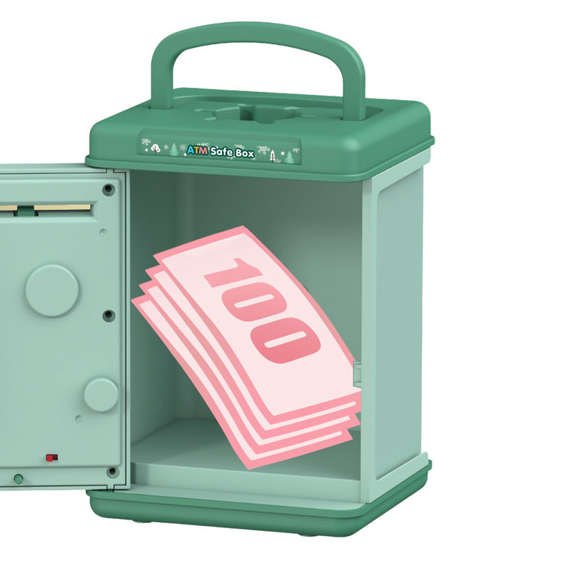 Elektroninis taupyklės su išmaniuoju balso raginimu, automatinėmis monetomis Pinigų taupymo dėžutės skaitiklis Mini seifas, namų apyvokos papuošalas