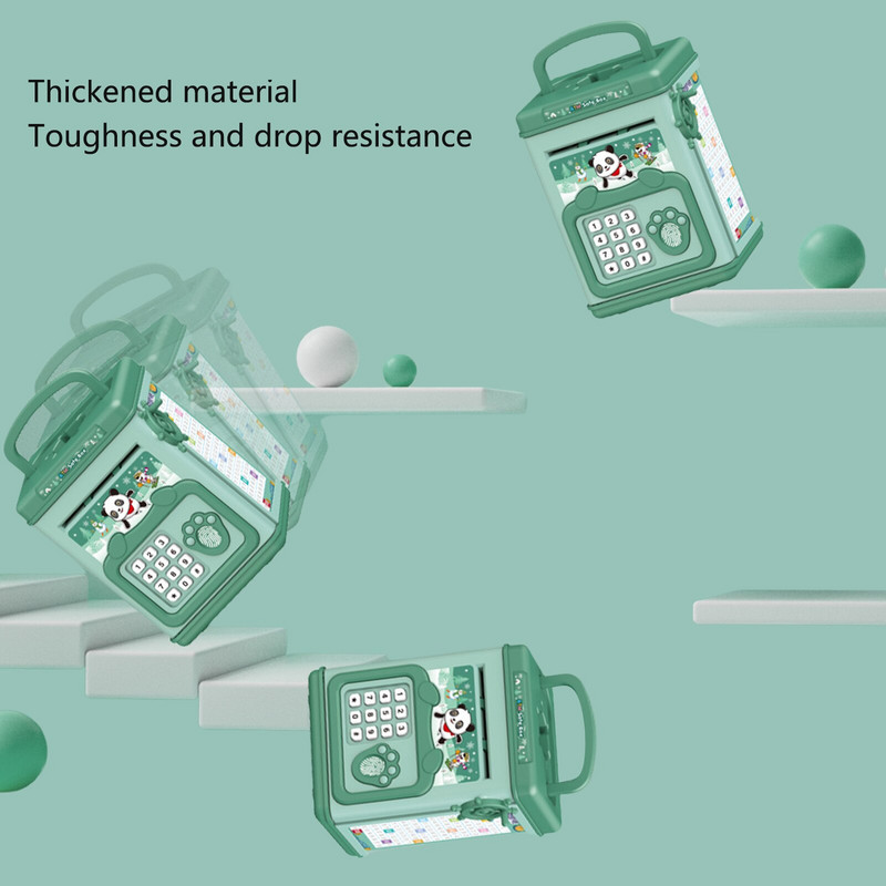 Elektroninis taupyklės su išmaniuoju balso raginimu, automatinėmis monetomis Pinigų taupymo dėžutės skaitiklis Mini seifas, namų apyvokos papuošalas