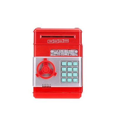 Elektronikus jelszó Piggy Bank ATM pénzes doboz Készpénz érme Automatikus befizetés bankjegy Pénztakarékos gép gyerekeknek ajándék széf