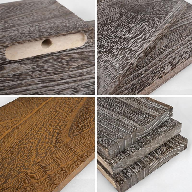 Egyszerű fa növényi polcok Folyólapok Állvány Hálószoba Lógó Lebegő polc Hálószoba polcok Fali Tárolóállvány Nappali dekoráció