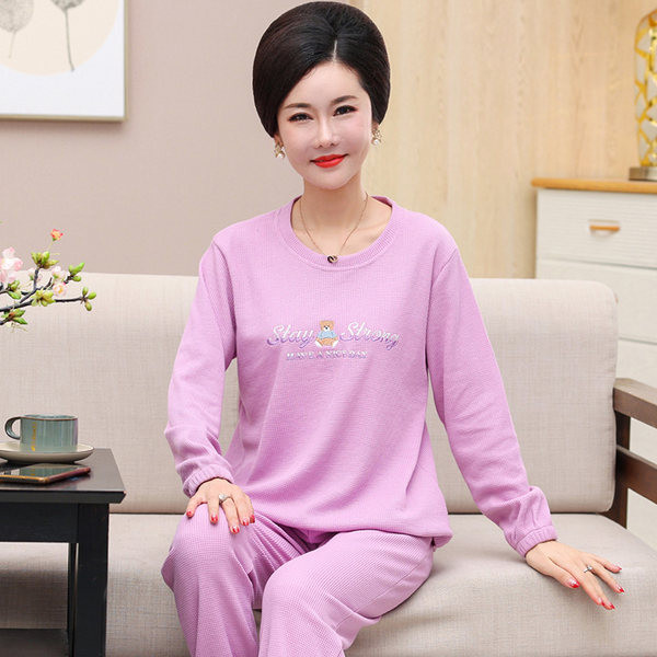 Pijamale de damă din două piese - jos cu vârf