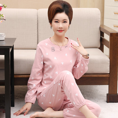 Pijamale de dama de toamna din doua piese cu decolteu oval, mai multe modele