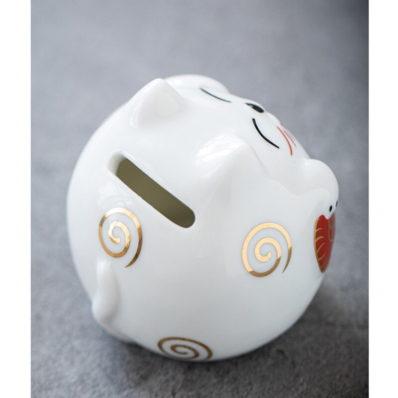 Lucky Cat Saving Box Állatfigurák Pénzesdoboz Állati Pénztár Lakberendezés Modern Új stílusú Malacpersely Figurák Gyerek Ajándék 2022