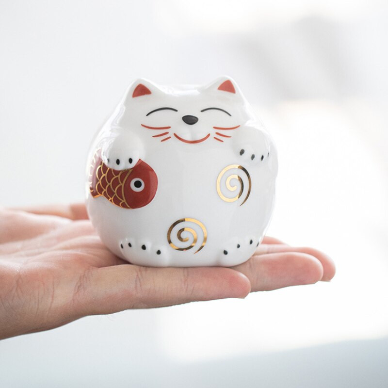Lucky Cat Saving Box Állatfigurák Pénzesdoboz Állati Pénztár Lakberendezés Modern Új stílusú Malacpersely Figurák Gyerek Ajándék 2022