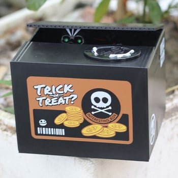 Halloween Electronic Piggy Bank for Kids Παιδιά Ενήλικες Trick or Treat Funny Skull Money Box Savings Organizer for Coins Δώρο