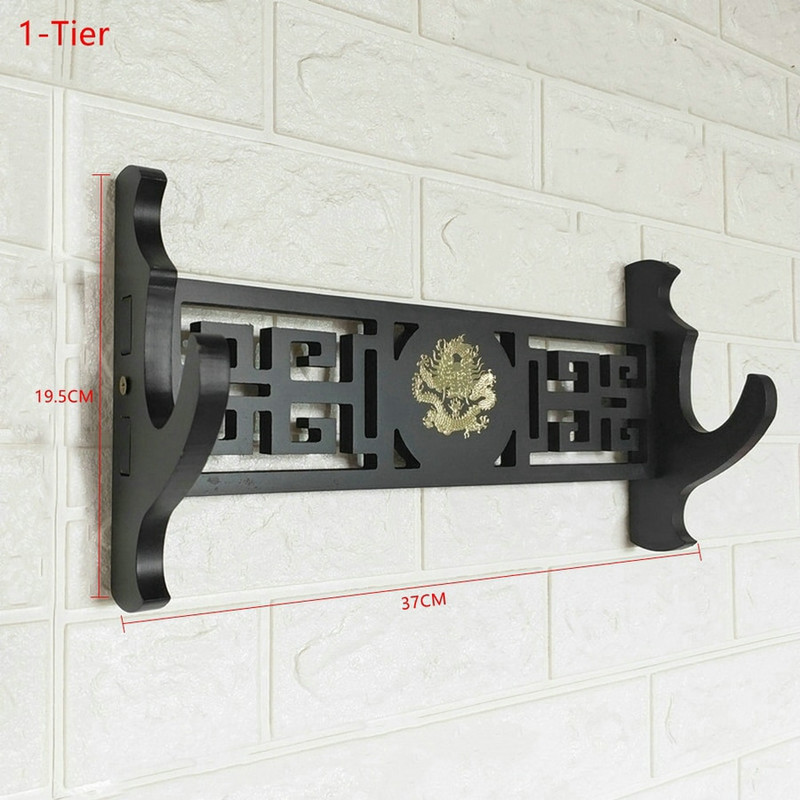 1/2/3 sluoksnio sieninis laikiklis samurajų kardo laikiklis drakono rašto katanos stovo laikiklis