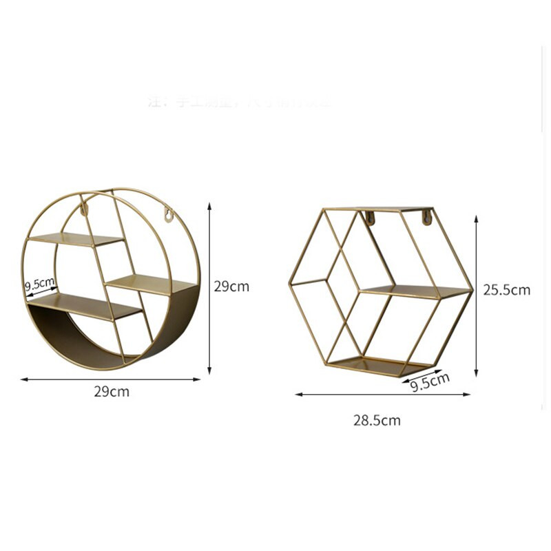 Iron Art kreatív tároló kijelző polc falra akasztható tároló állvány Nappali dekoratív keret nappali irodai otthoni kiegészítő