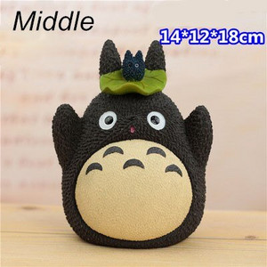 Naujo stiliaus Totoro pinigų dėžutės derva Mano kaimynas Totoro Piggy Bank figūrėlės japoniško stiliaus monetų dėžutė, 1 vnt. Nemokamas pristatymas