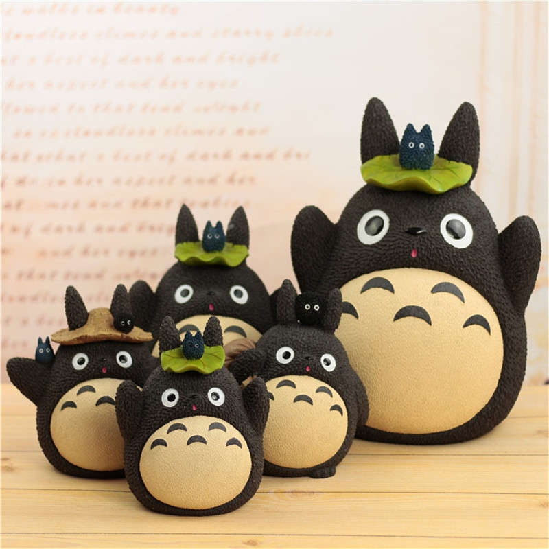 Naujo stiliaus Totoro pinigų dėžutės derva Mano kaimynas Totoro Piggy Bank figūrėlės japoniško stiliaus monetų dėžutė, 1 vnt. Nemokamas pristatymas