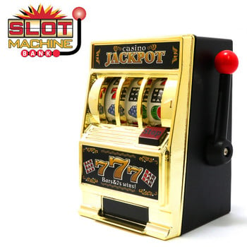 Επιτραπέζιο κουλοχέρη Las Vegas Style Mechanical Fruit Machine Money Box Coin Bank Casino Jackpot Κουλοχέρη Piggy Bank