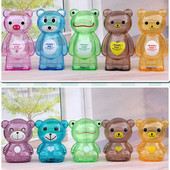 Творческа прозрачна касичка Голяма банка за пари Сладка пластмасова банка за монети Анимационно мече Детска подаръчна касичка Сейф за пари