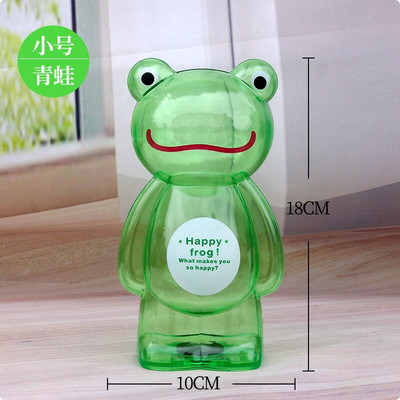 Творческа прозрачна касичка Голяма банка за пари Сладка пластмасова банка за монети Анимационно мече Детска подаръчна касичка Сейф за пари