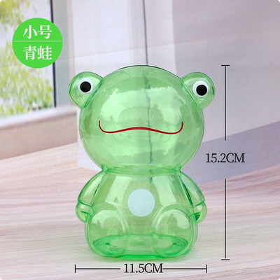 Творческа прозрачна касичка Голяма банка за пари Сладка пластмасова банка за монети Анимационно мече Детска подаръчна касичка Сейф за пари