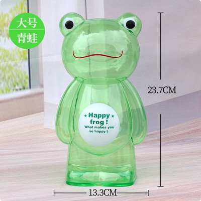 Творческа прозрачна касичка Голяма банка за пари Сладка пластмасова банка за монети Анимационно мече Детска подаръчна касичка Сейф за пари