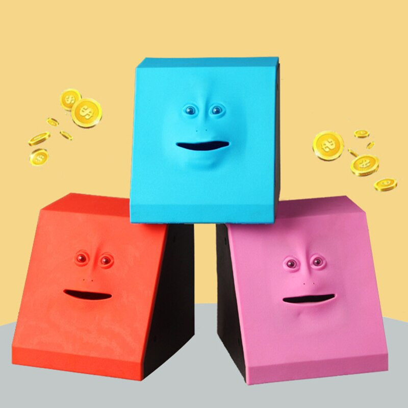 Face Money Pot Money Eating Coin Bank Monkey Saving Box Automatic Coin Eating Savings Facebank Piggy Bank Újdonság Ajándék gyerekeknek