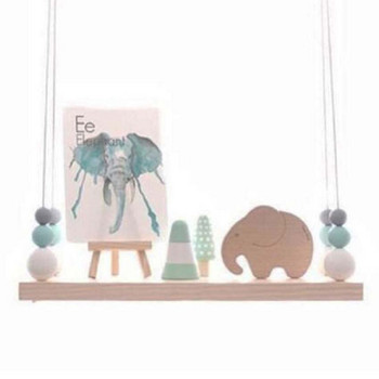 Σκανδιναβικό στυλ Νηπιαγωγείο & Παιδική Διακόσμηση Ράφια αποθήκευσης ράφι τοίχου Κρεμαστά ξύλινα παιχνίδια Μοντέλο χαριτωμένο μωρό παιδικό δωμάτιο Έπιπλα διακόσμηση σπιτιού Artic