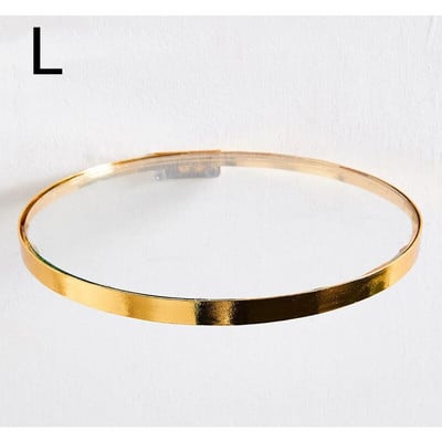 Kūrybingas metalinis pakabinamas stelažas Auksinis stiklinis veidrodinis sieninis papuošimas Modernus minimalistinis pieno arbatos parduotuvės stovo namų dekoravimas